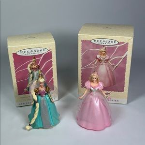 Hallmark Ornaments Springtime & Rapunzel Barbie